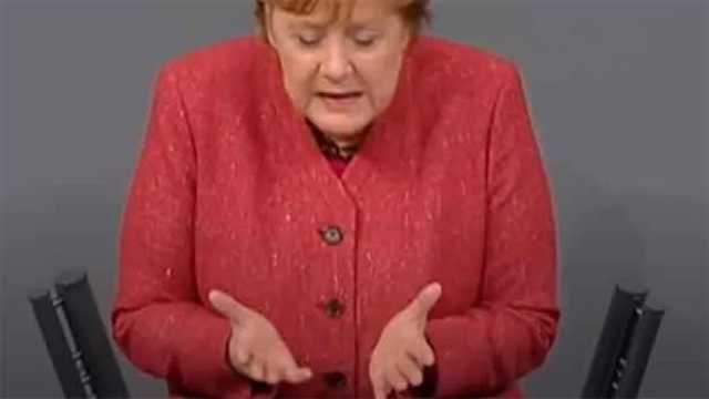 Dramático llamamiento de Angela Merkel en el Bundestag. (Foto: @DW)