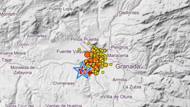 Una nueva serie sísmica de hasta 4,3 grados vuelve a sobresaltar a Granada. (Imagen:  Emergencias 112 @E112Andalucia)
