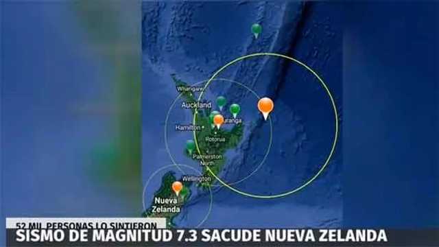 Tres fuertes terremotos al norte de Nueva Zelanda. (Foto: Mileonio/TV)