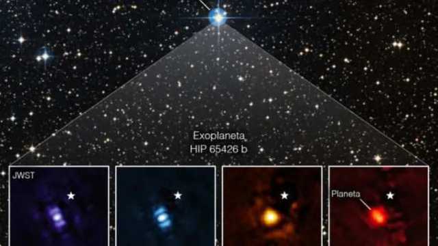 El telescopio James Webb publica su primera imagen directa de un exoplaneta. (Foto: NASA)