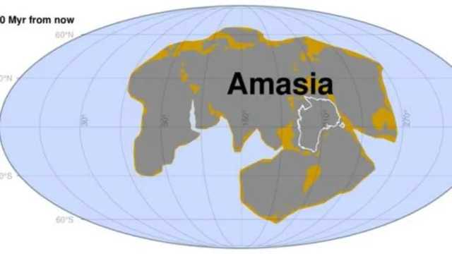 Amasia, el próximo supercontinente de la Tierra. (Foto: Curtin University)