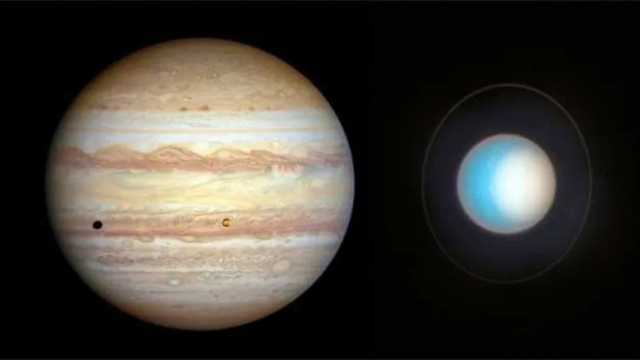 El telescopio espacial Hubble está registrando las variaciones meteorológicas y estacionales en estos dos gigantes gaseosos a lo largo de los años. (Foto: NASA)